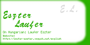 eszter laufer business card